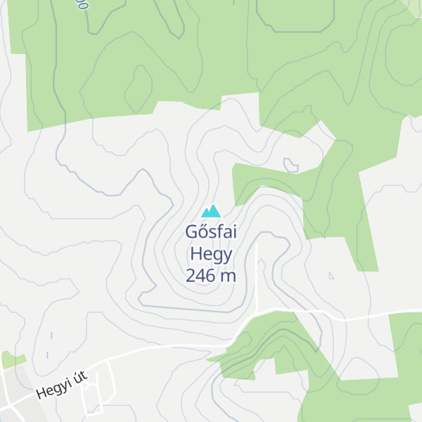 Map of Gősfai Hegy