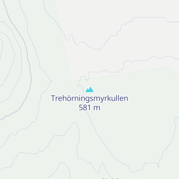 Map of Trehörningsmyrkullen