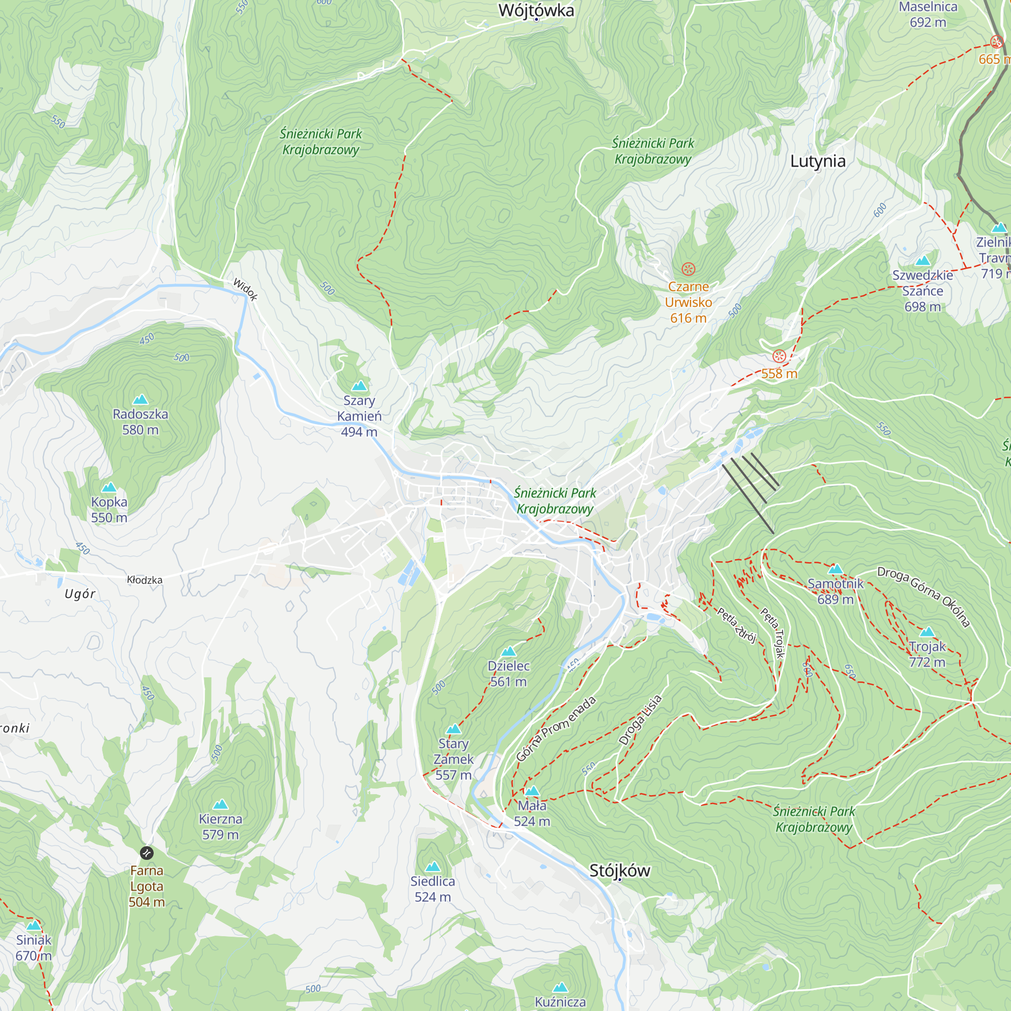 Informacja turystyczna map