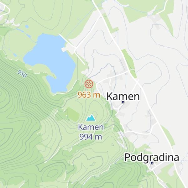 Map of Kuća na Peći