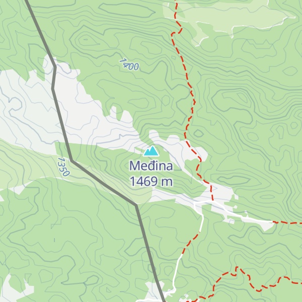 Map of Međina