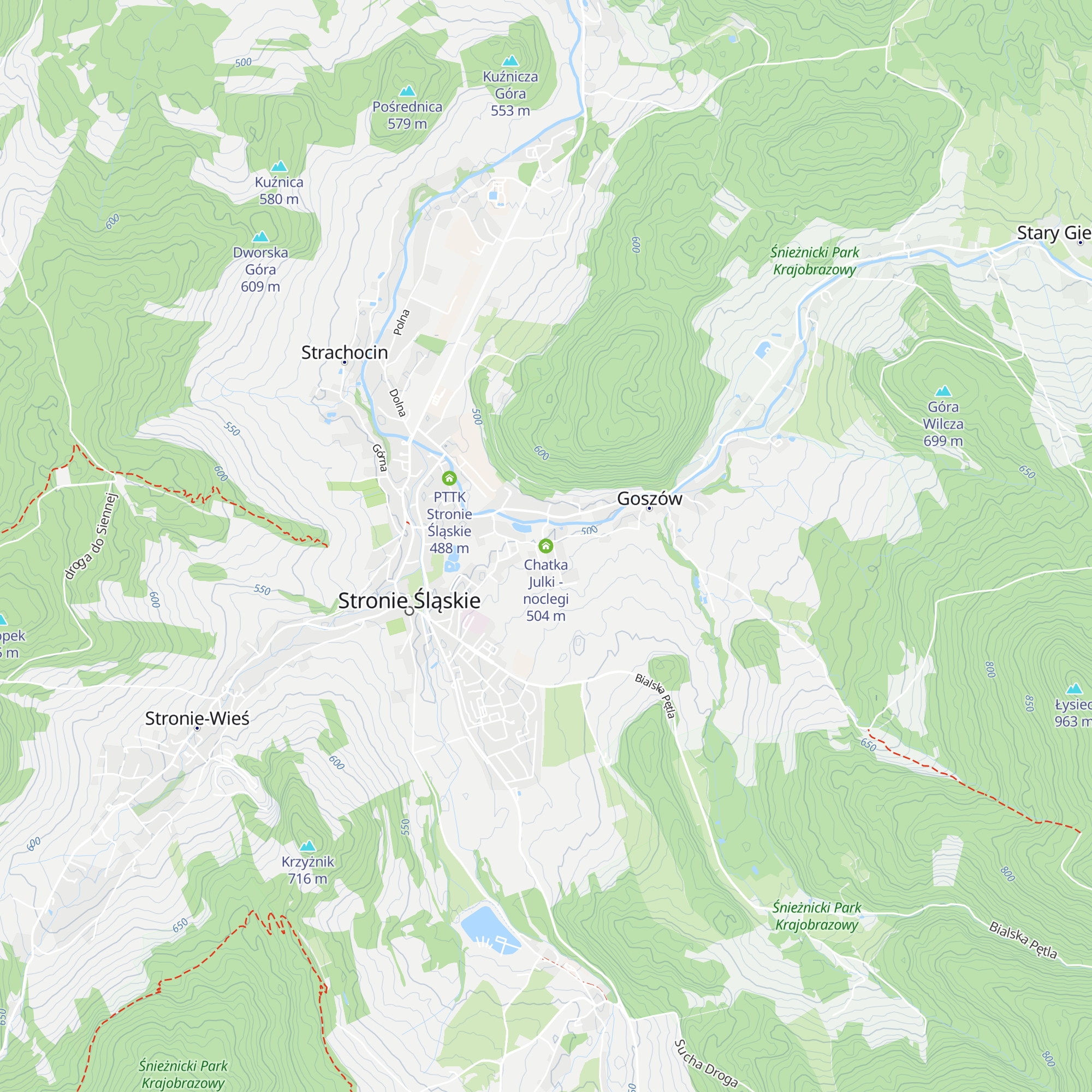 Chatka Julki - noclegi map