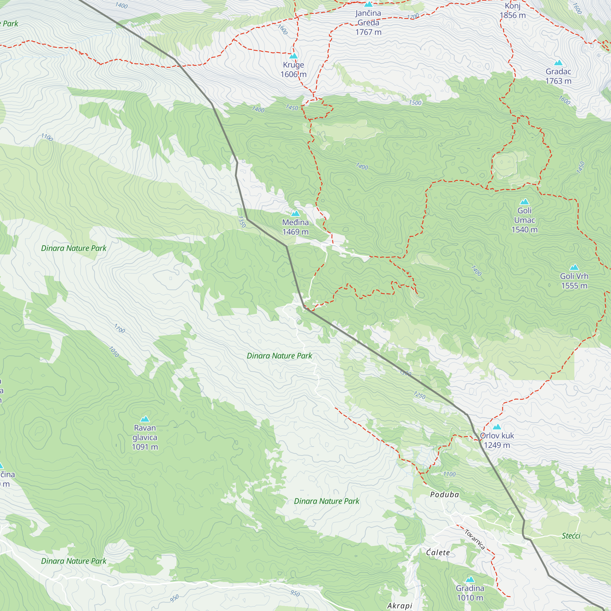Planinarsko sklonište Sveti Mihovil map