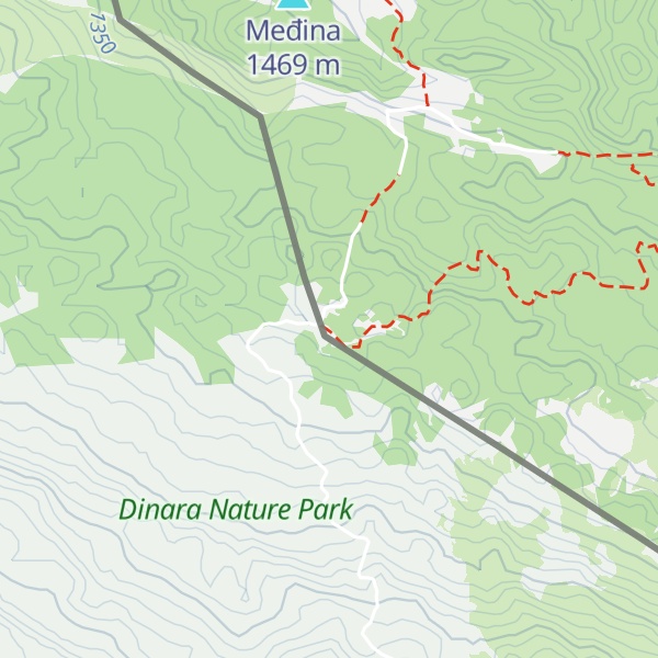 Map of Planinarsko sklonište Sveti Mihovil