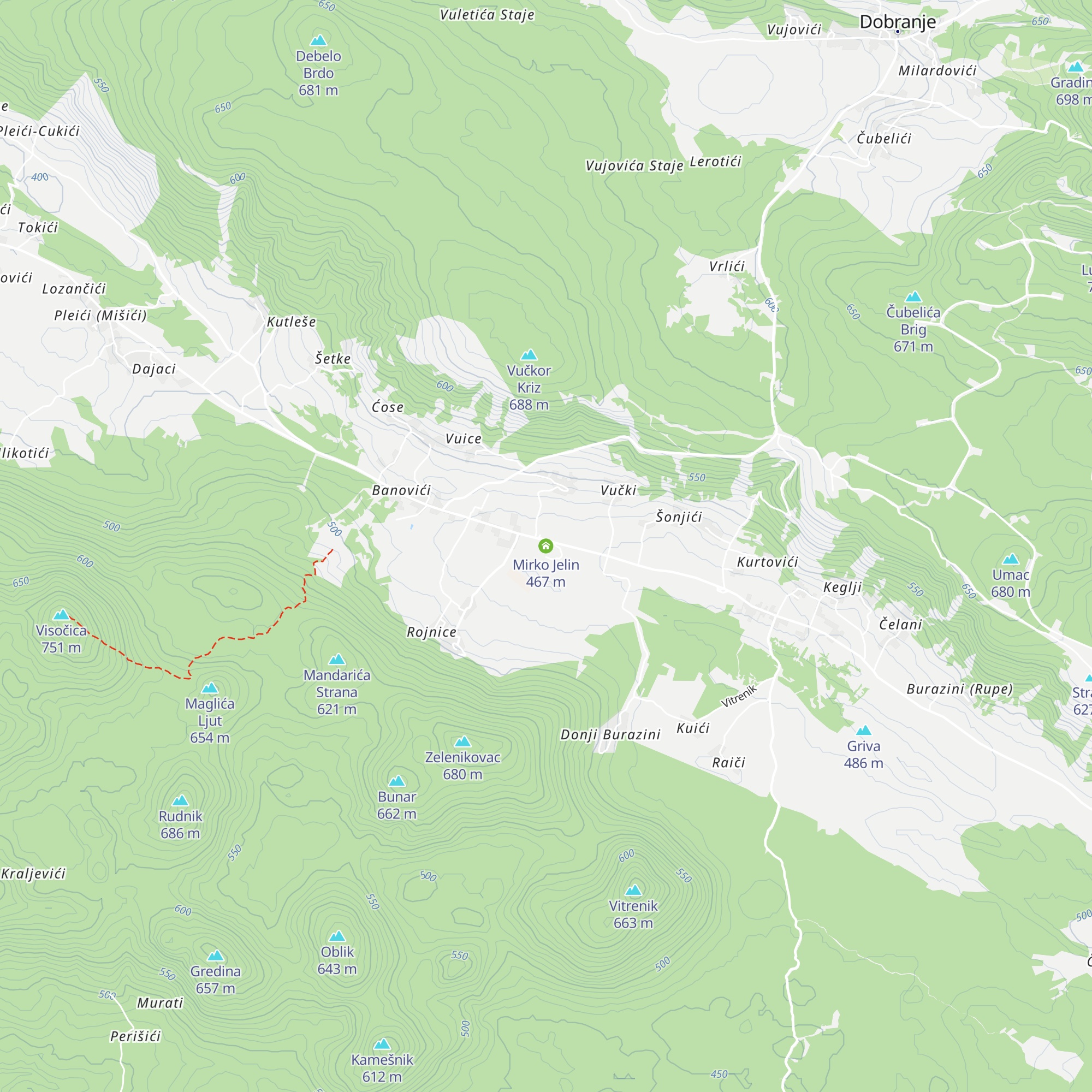 Mirko Jelin map