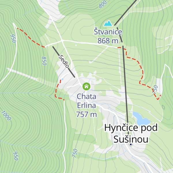 Map of Chata Erlina