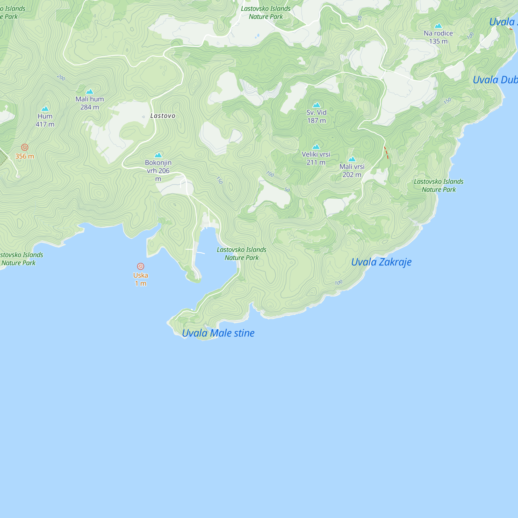 Sv. Ciprijan map