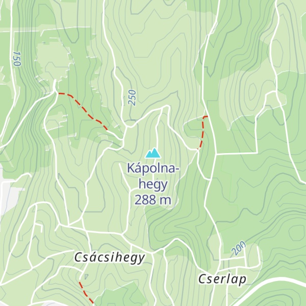 Map of Kápolna-hegy