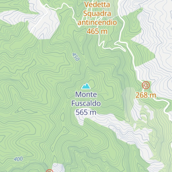 Map of Monte Fuscaldo