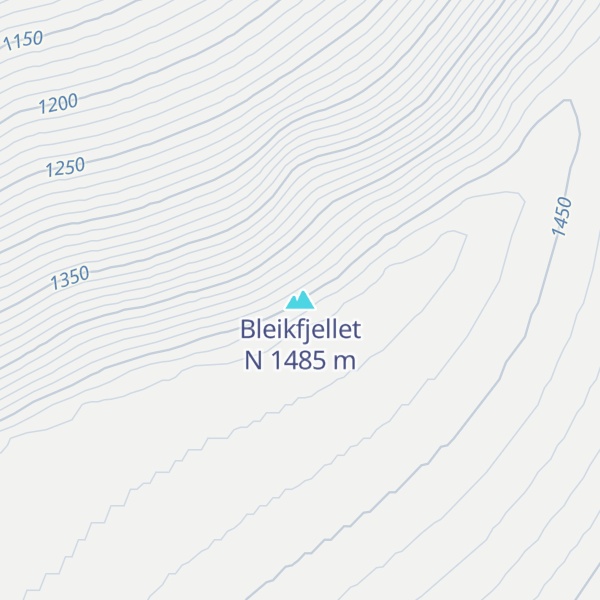 Map of Bleikfjellet N