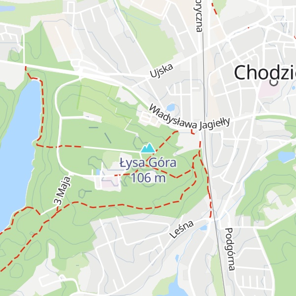 Map of Łysa Góra
