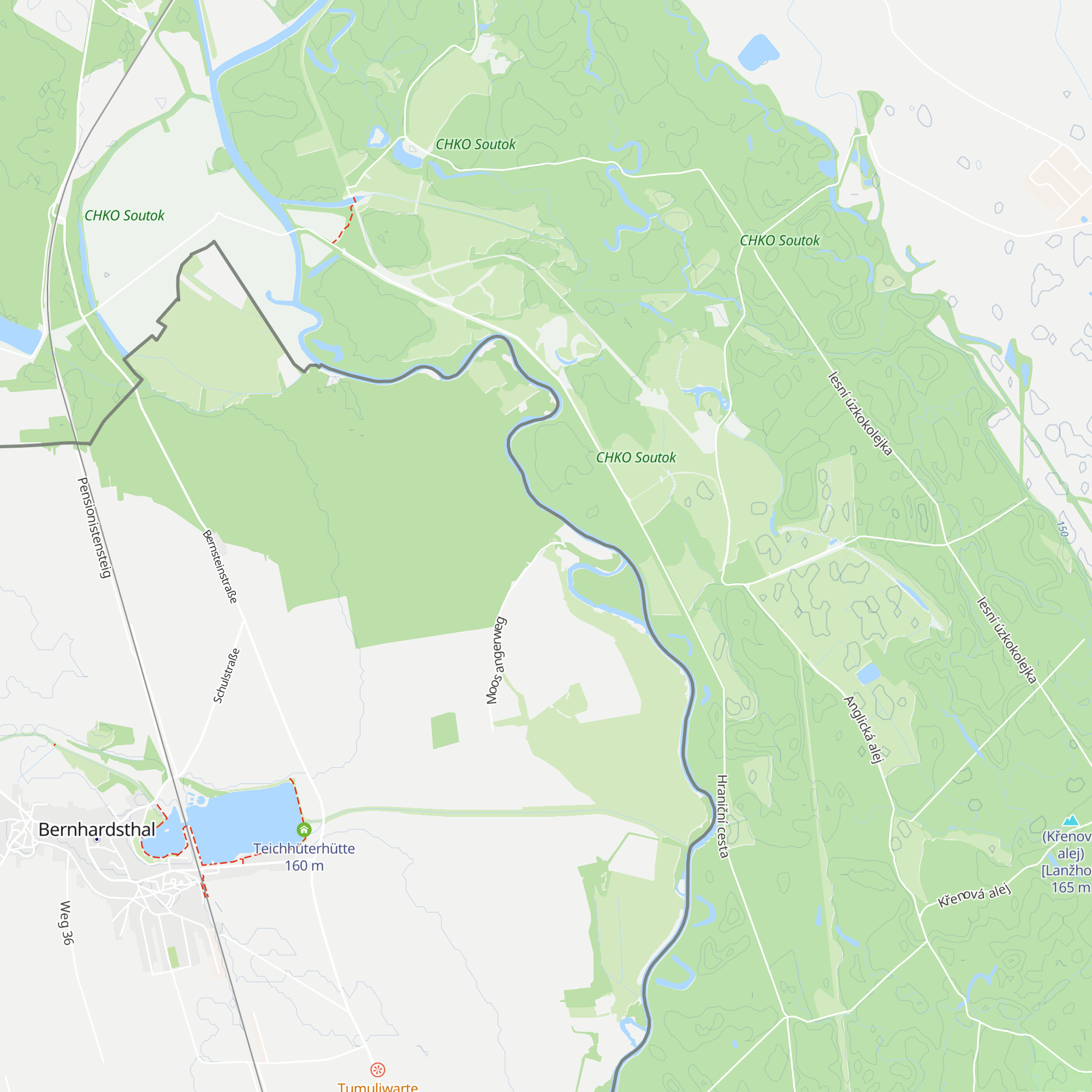 Alte Zollhütte map