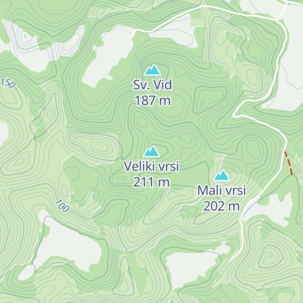 Map of Veliki vrsi