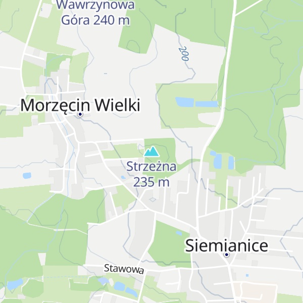 Map of Strzeżna
