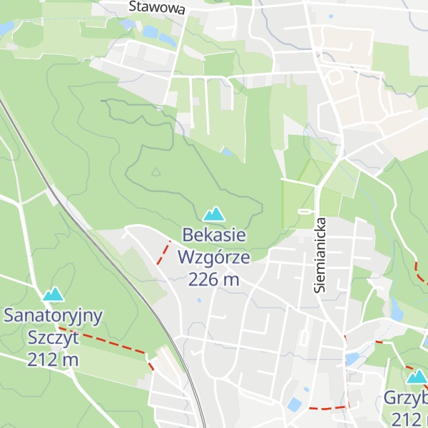 Map of Bekasie Wzgórze