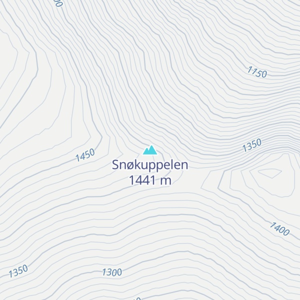 Map of Snøkuppelen