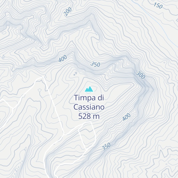 Map of Timpa di Cassiano