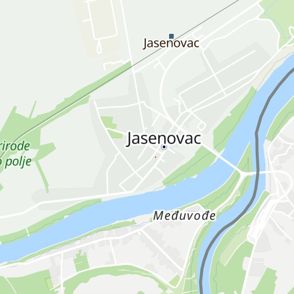 Map of TZ Jasenovac