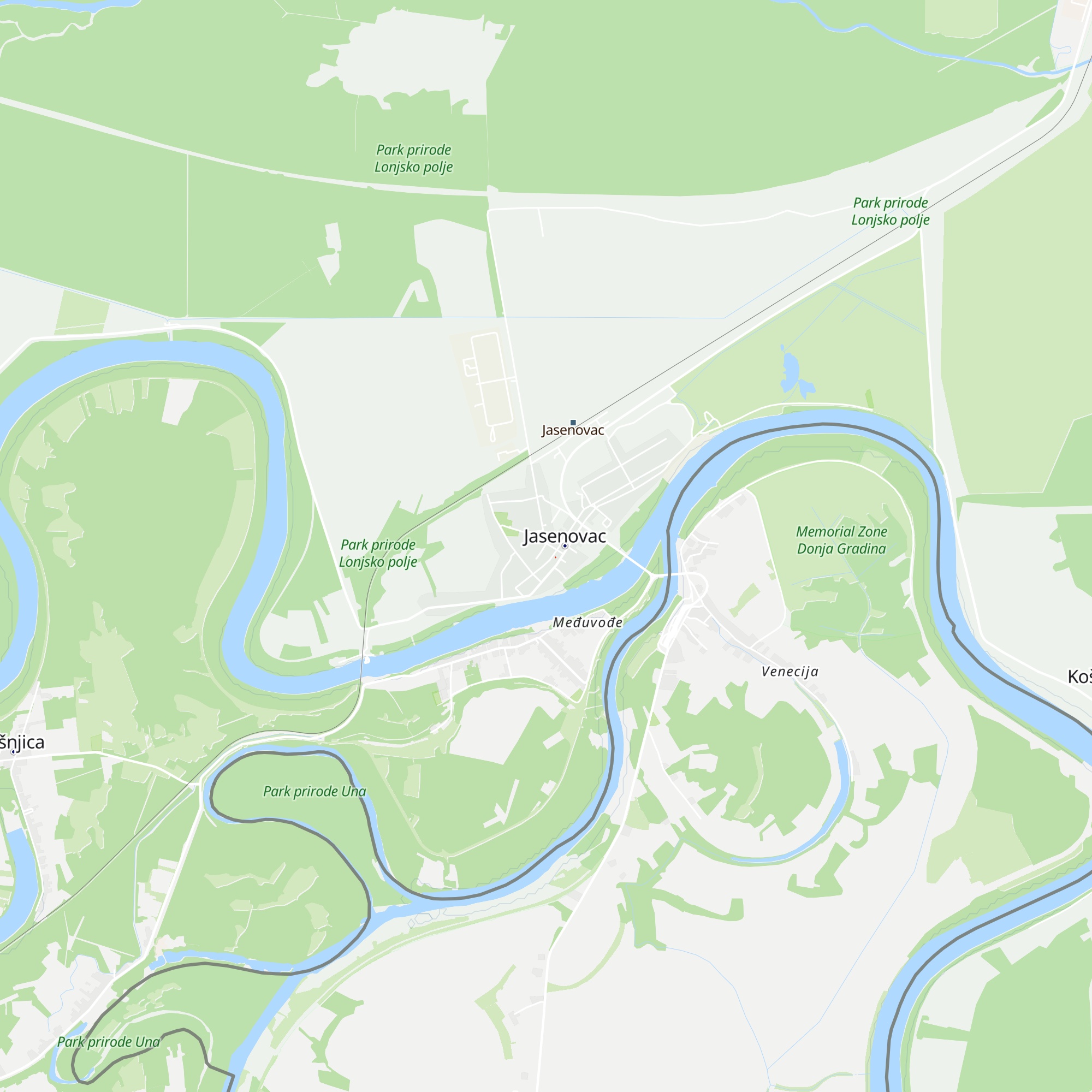 TZ Jasenovac map