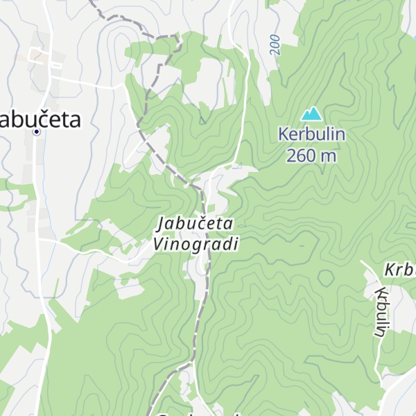 Map of Krbulin