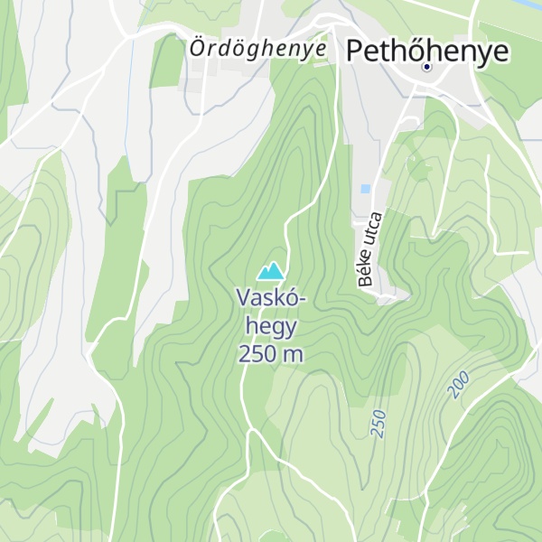 Map of Vaskó-hegy