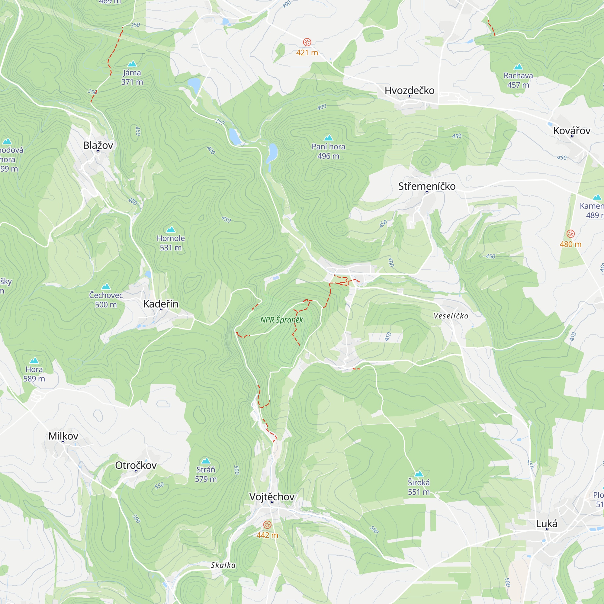 Chata Jeskyňka map