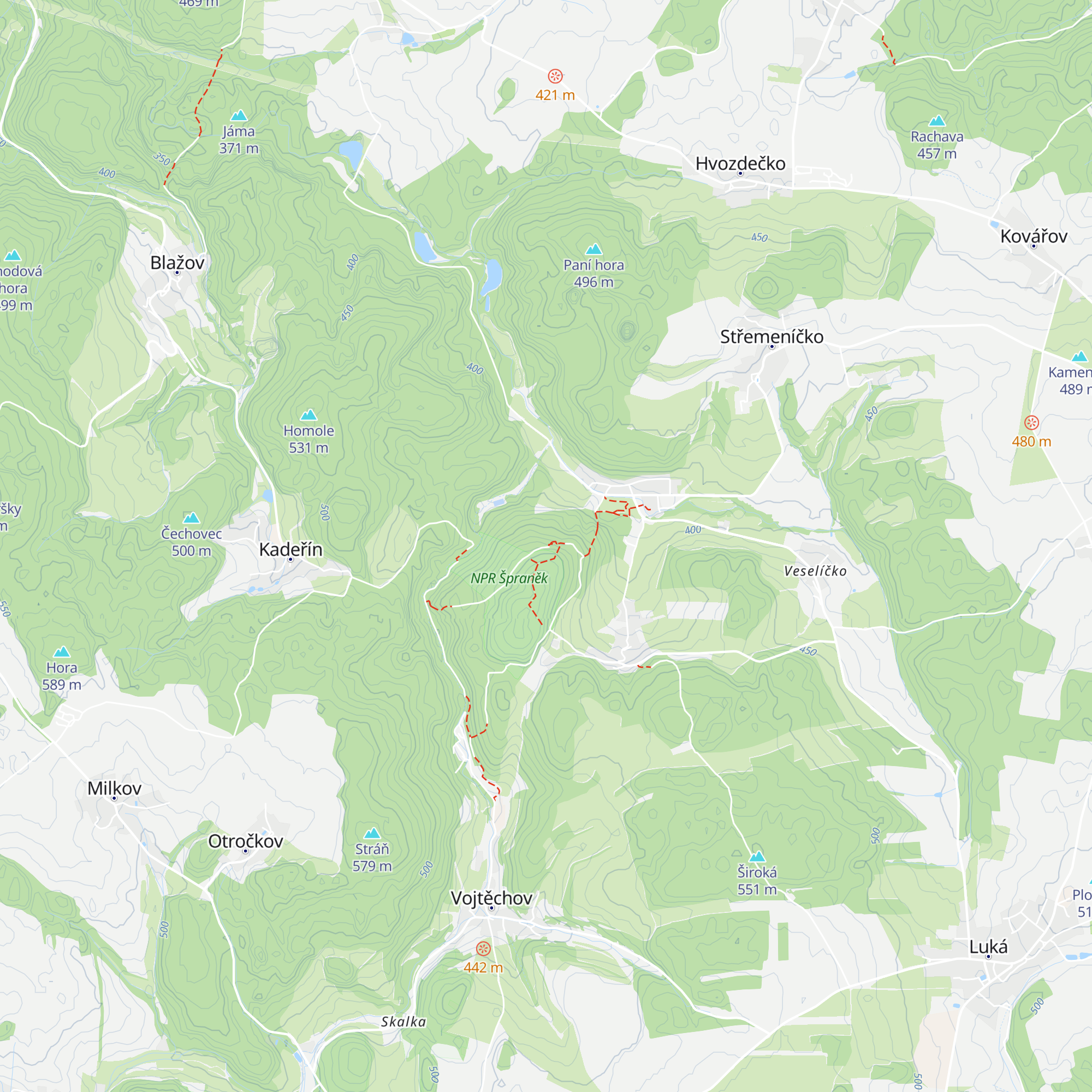 Chata Jeskyňka map