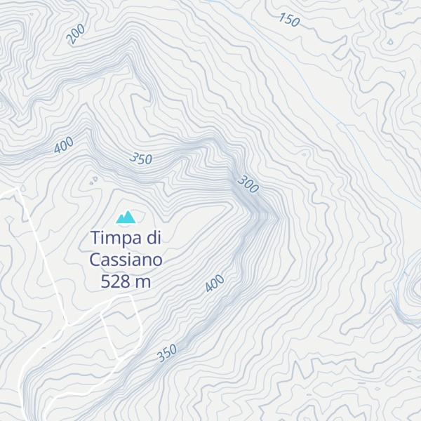 Map of Timpa della Tripoda