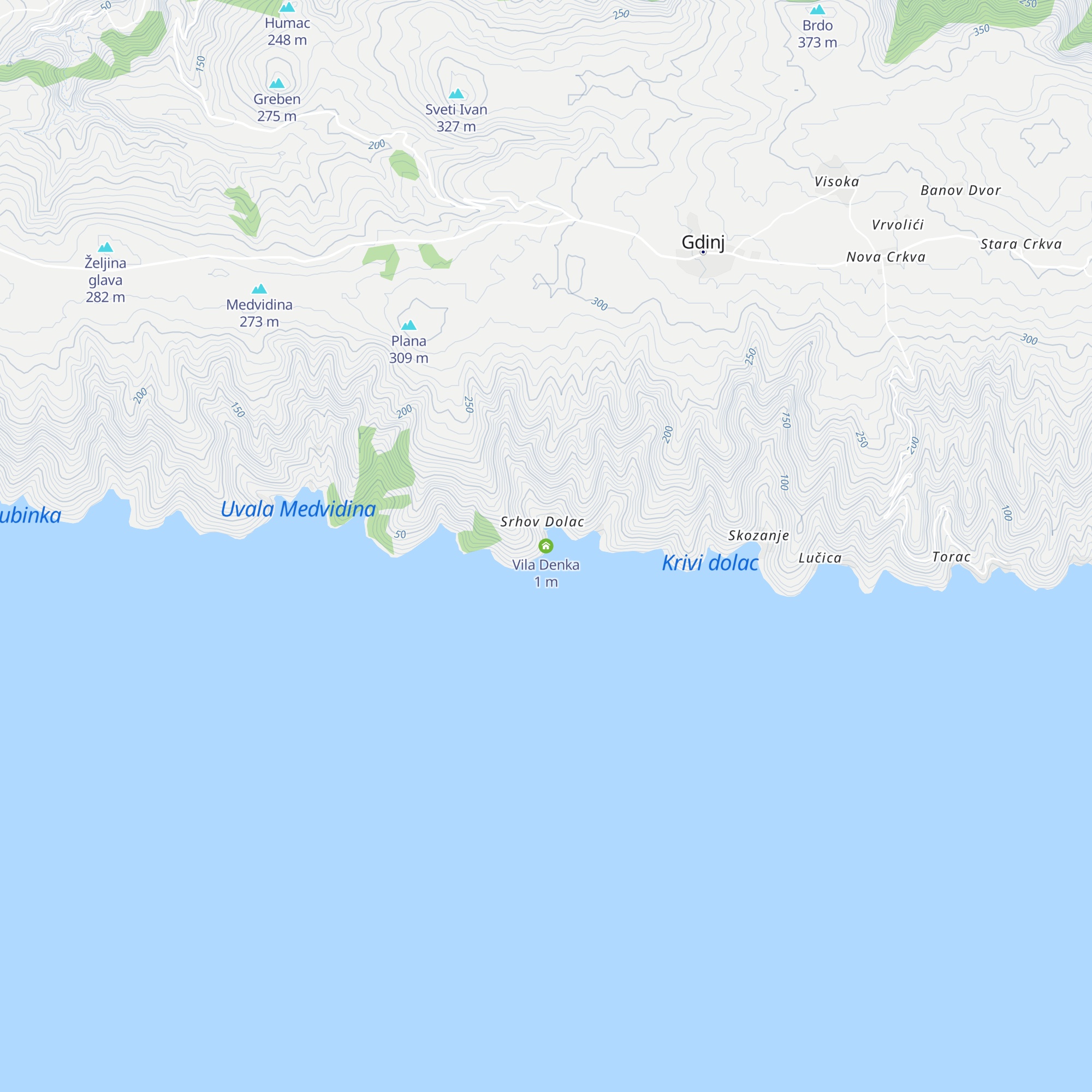 Vila Denka map