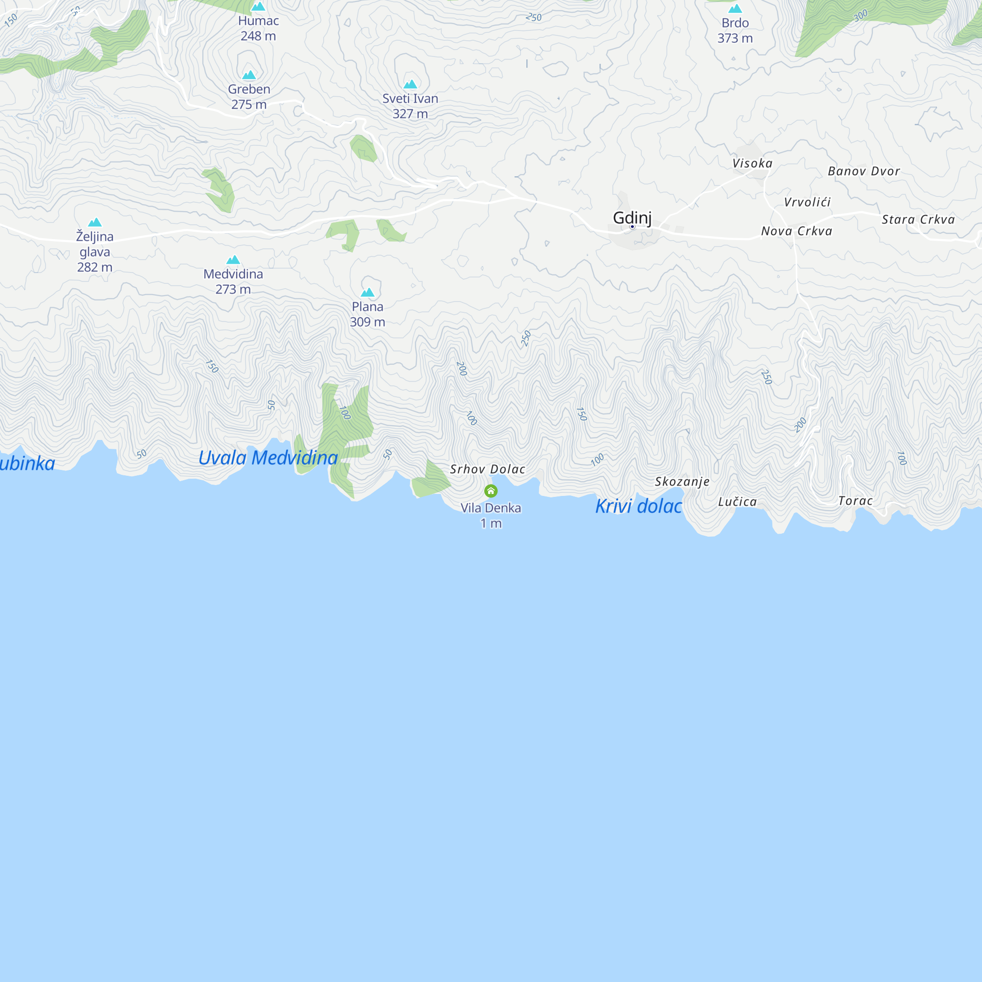 Vila Denka map