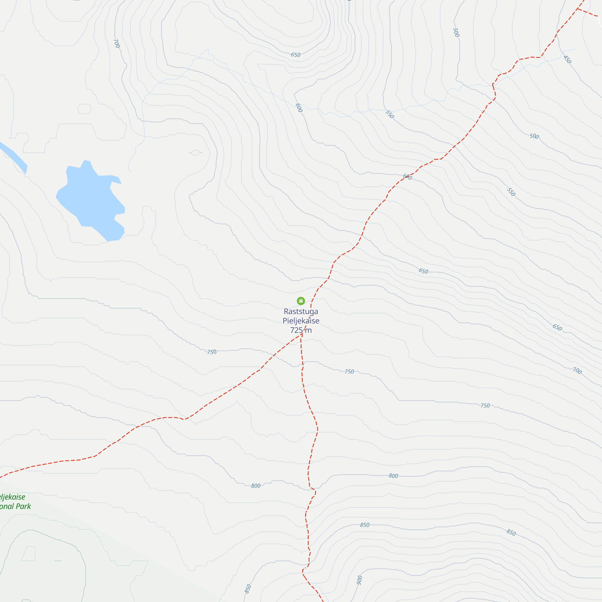 Raststuga Pieljekaise map