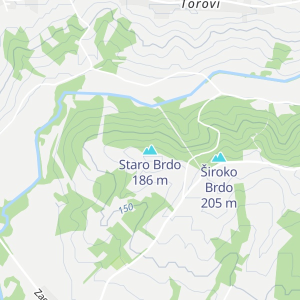 Map of Staro Brdo