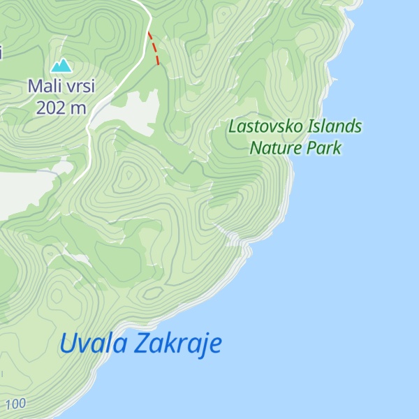 Map of Vranine