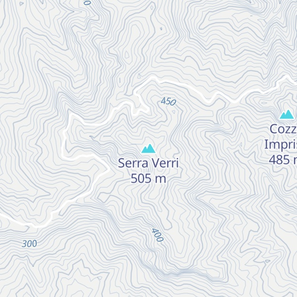 Map of Serra Verri