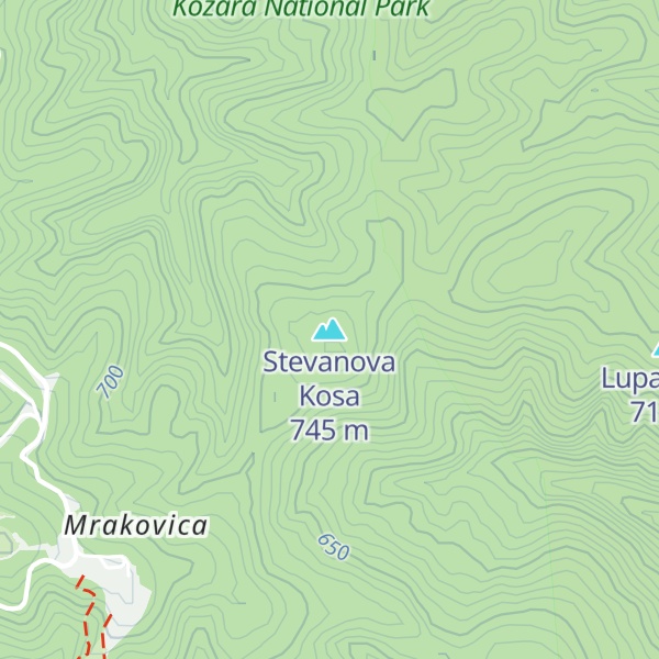 Map of Stevanova Kosa