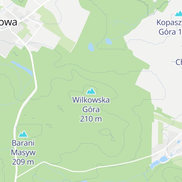 Map of Wilkowska Góra