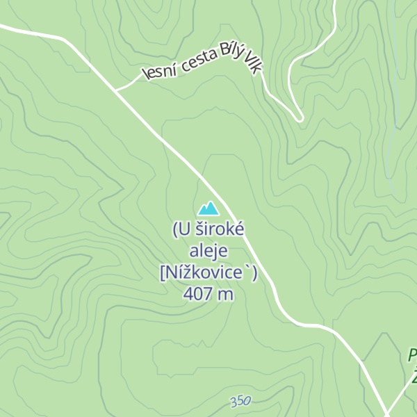 Map of (U široké aleje [Nížkovice`)