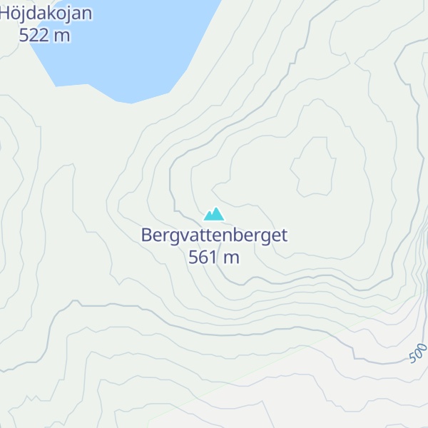 Map of Bergvattenberget
