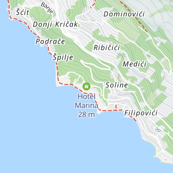 Map of Hotel Marina