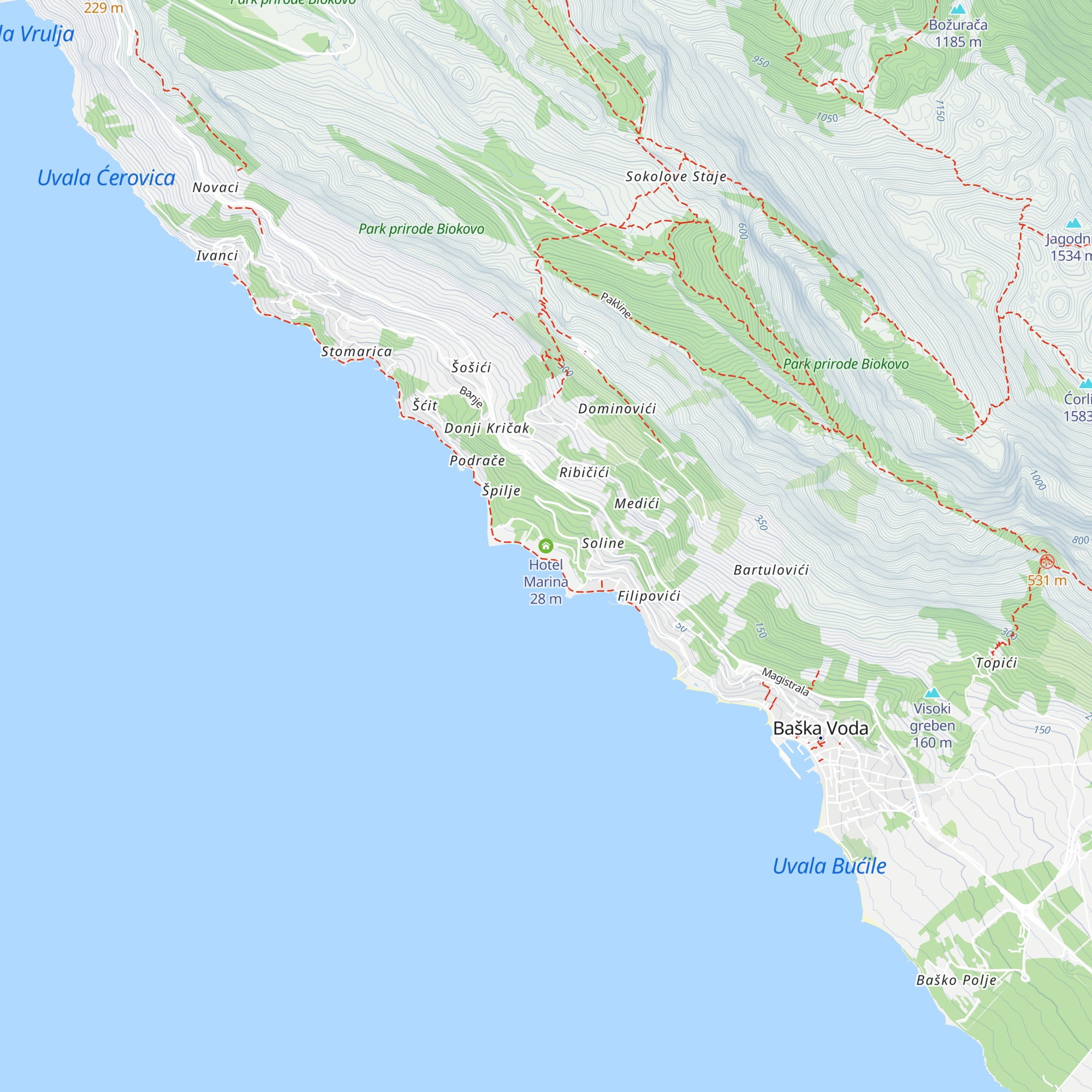 Hotel Marina map