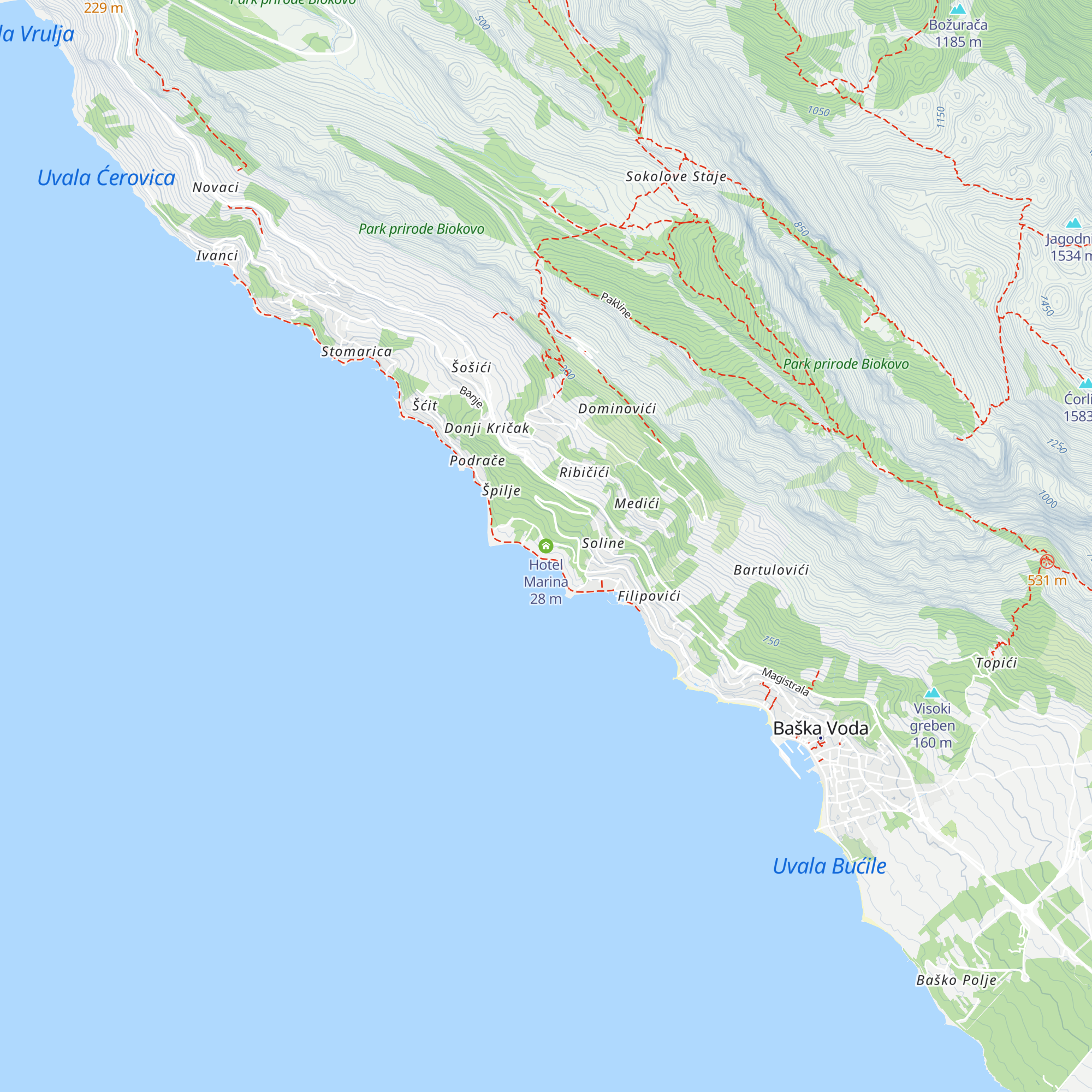 Hotel Marina map
