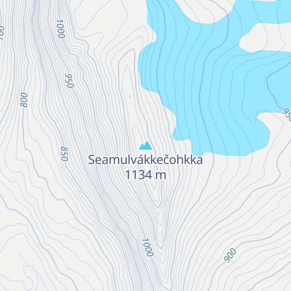 Map of Seamulvákkečohkka