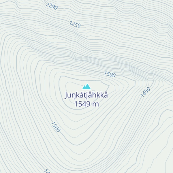 Map of Juŋkátjåhkkå