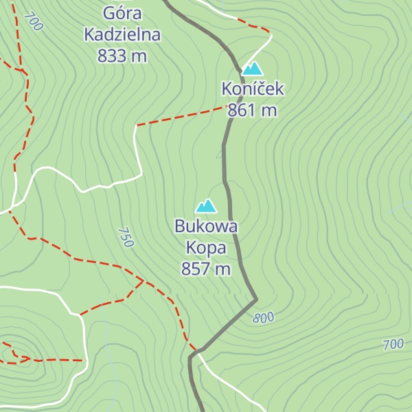 Map of Bukowa Kopa