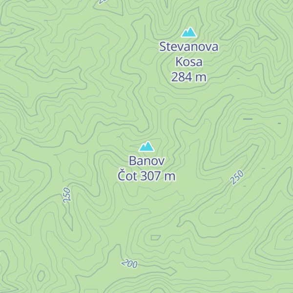 Map of Banov Čot