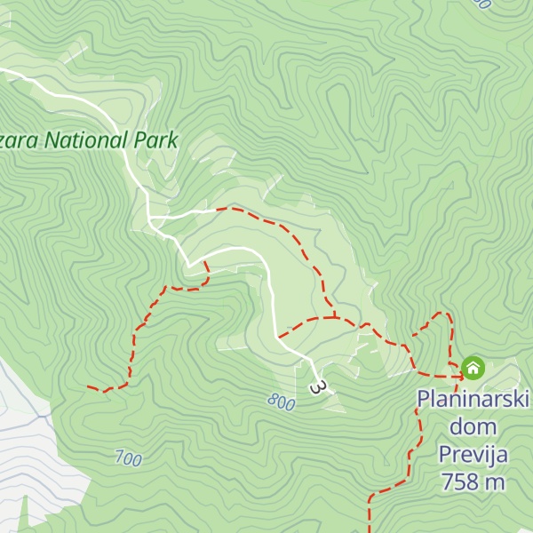 Map of Gola Planina