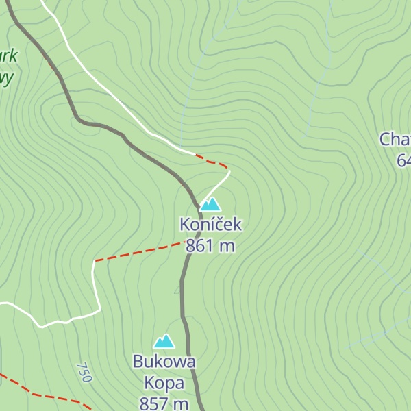 Map of Kobyla Kopa / Koníček