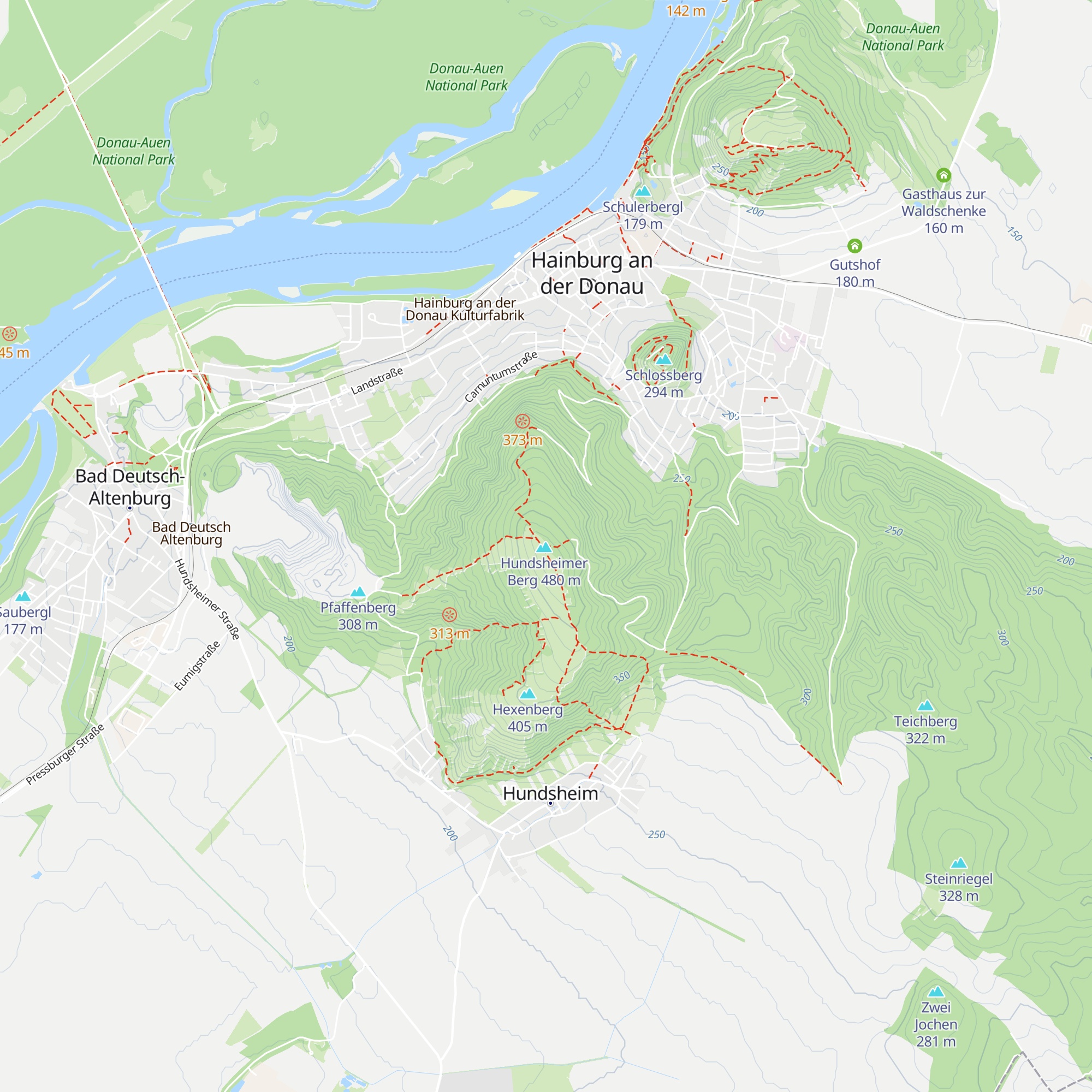 Hundsheimer Hütte map