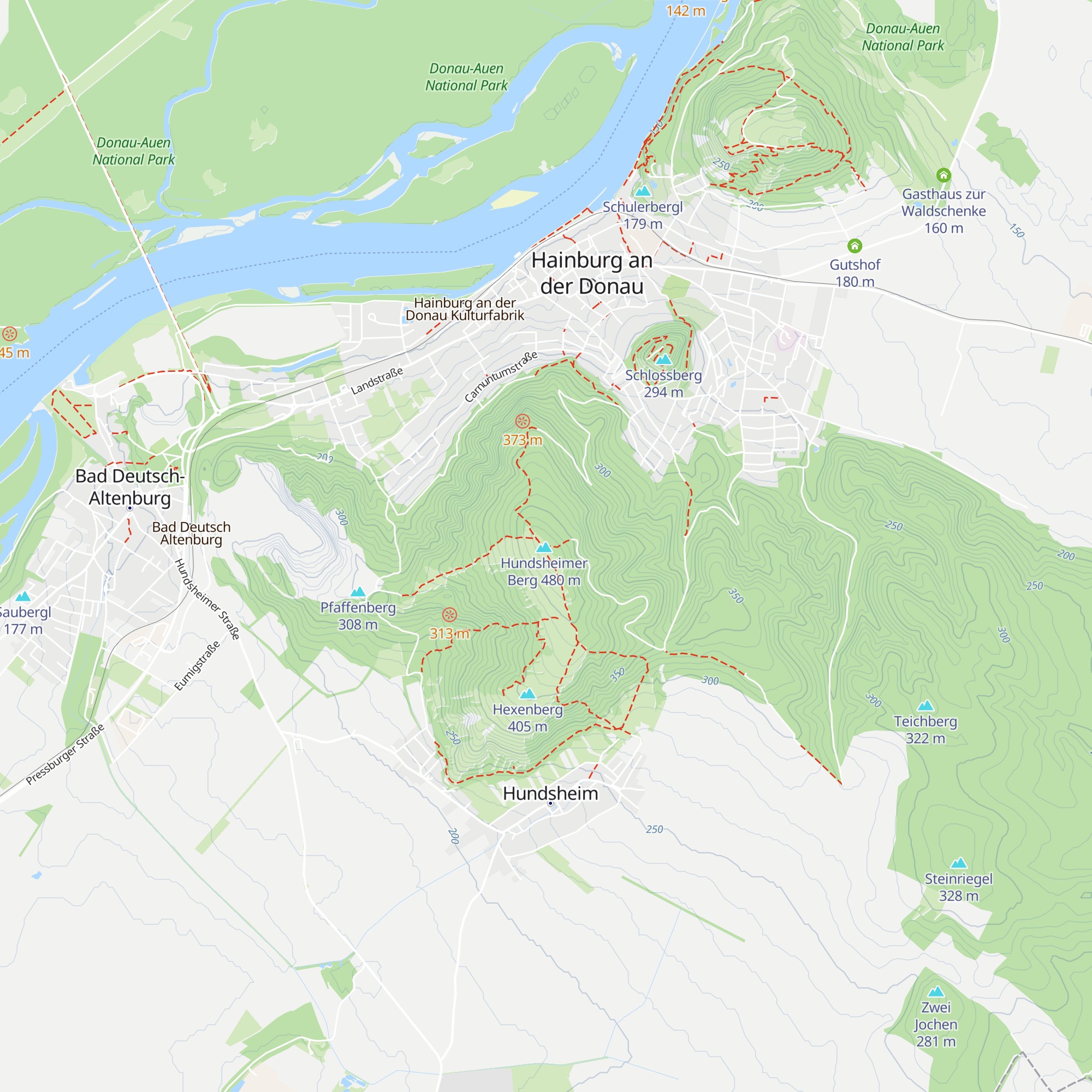 Hundsheimer Hütte map