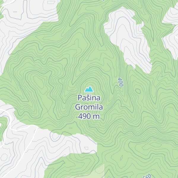 Map of Pašina Gromila